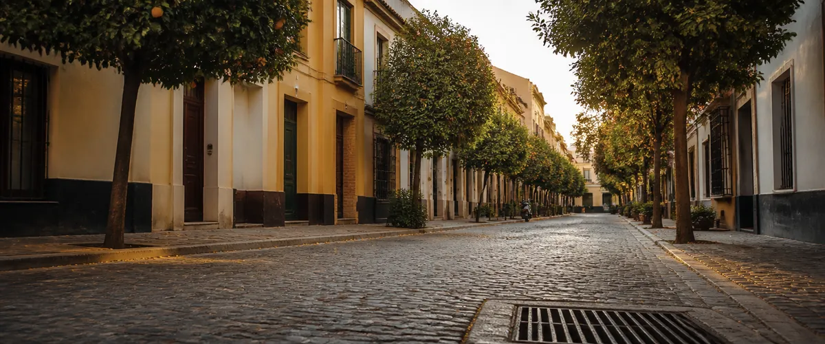Zona urbana de Sevilla y alrededores cubierta por el servicio de desatascos